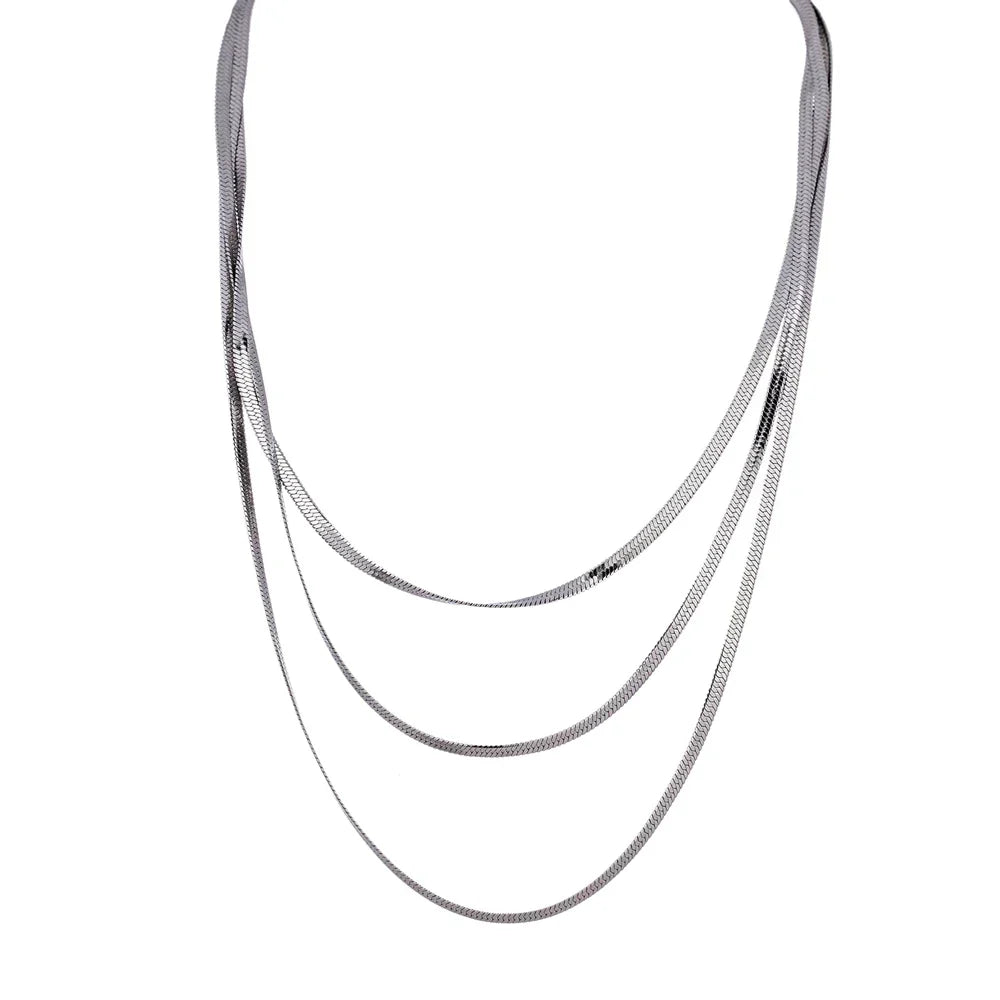 Malla in Triple Capa Necklace (18K Gold Plated)