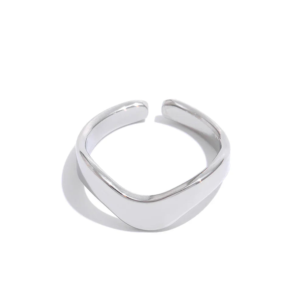 Waves Lucca Adjustable Ring (18K Gold Plated)