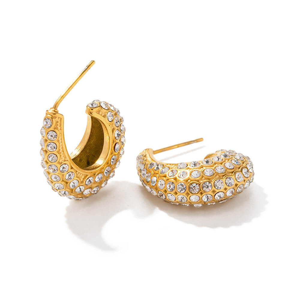 Aro Medio with Pearls Harmony Earring (18K Gold Plated)