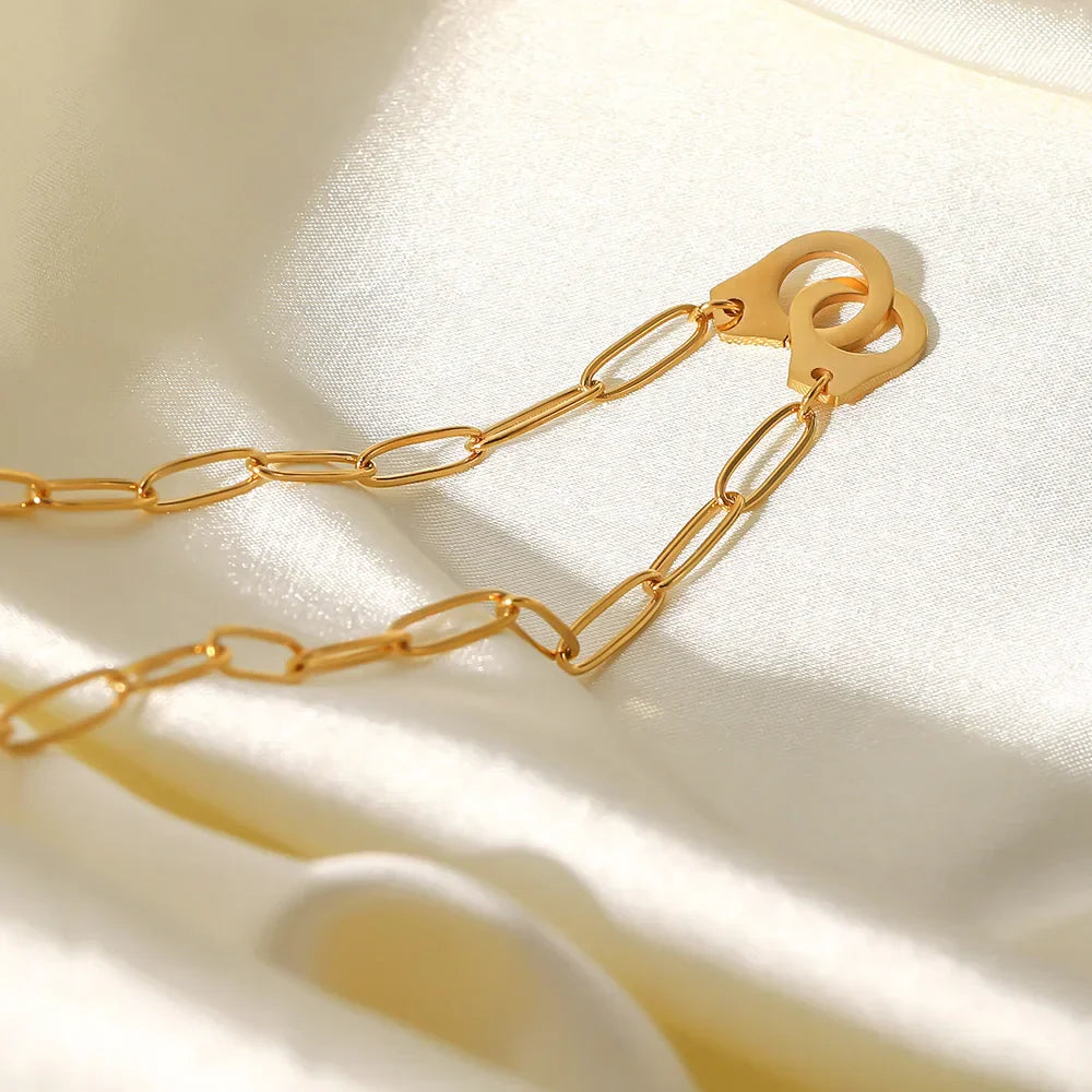 Chain Long with Links Necklace (18K Gold Plated)