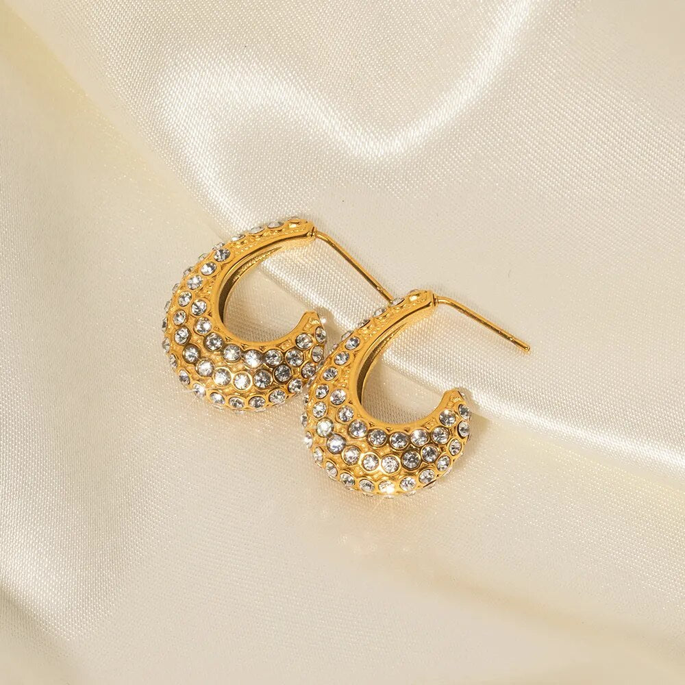 Aro Medio with Pearls Harmony Earring (18K Gold Plated)