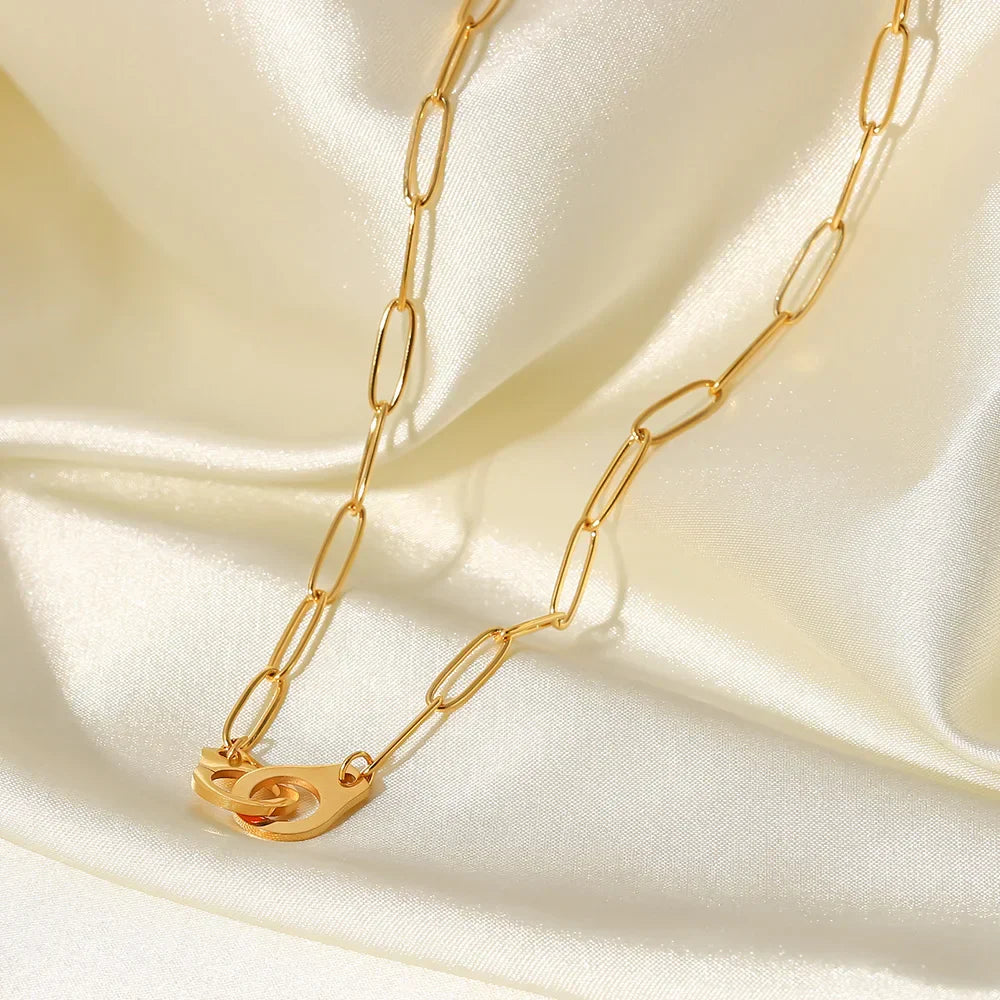 Chain Long with Links Necklace (18K Gold Plated)