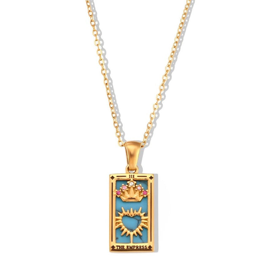 Collection Tarot - Necklaces with Pendants of the Cartas (18K Gold Plated)