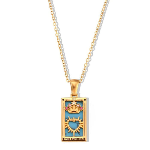 Collection Tarot - Necklaces with Pendants of the Cartas (18K Gold Plated)