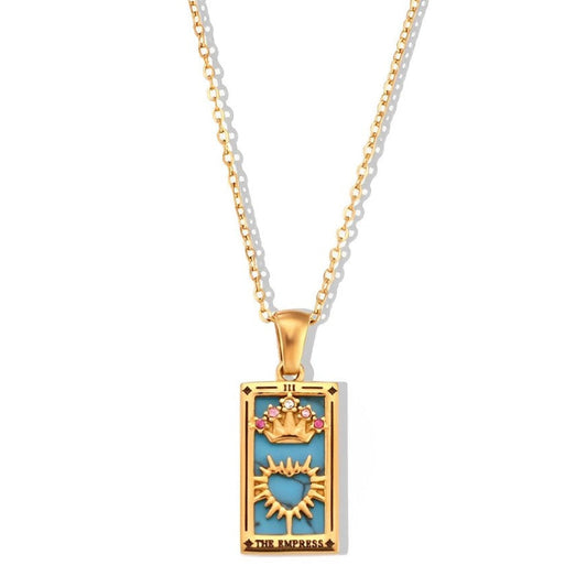 Collection Tarot - Necklaces with Pendants of the Cartas (18K Gold Plated)