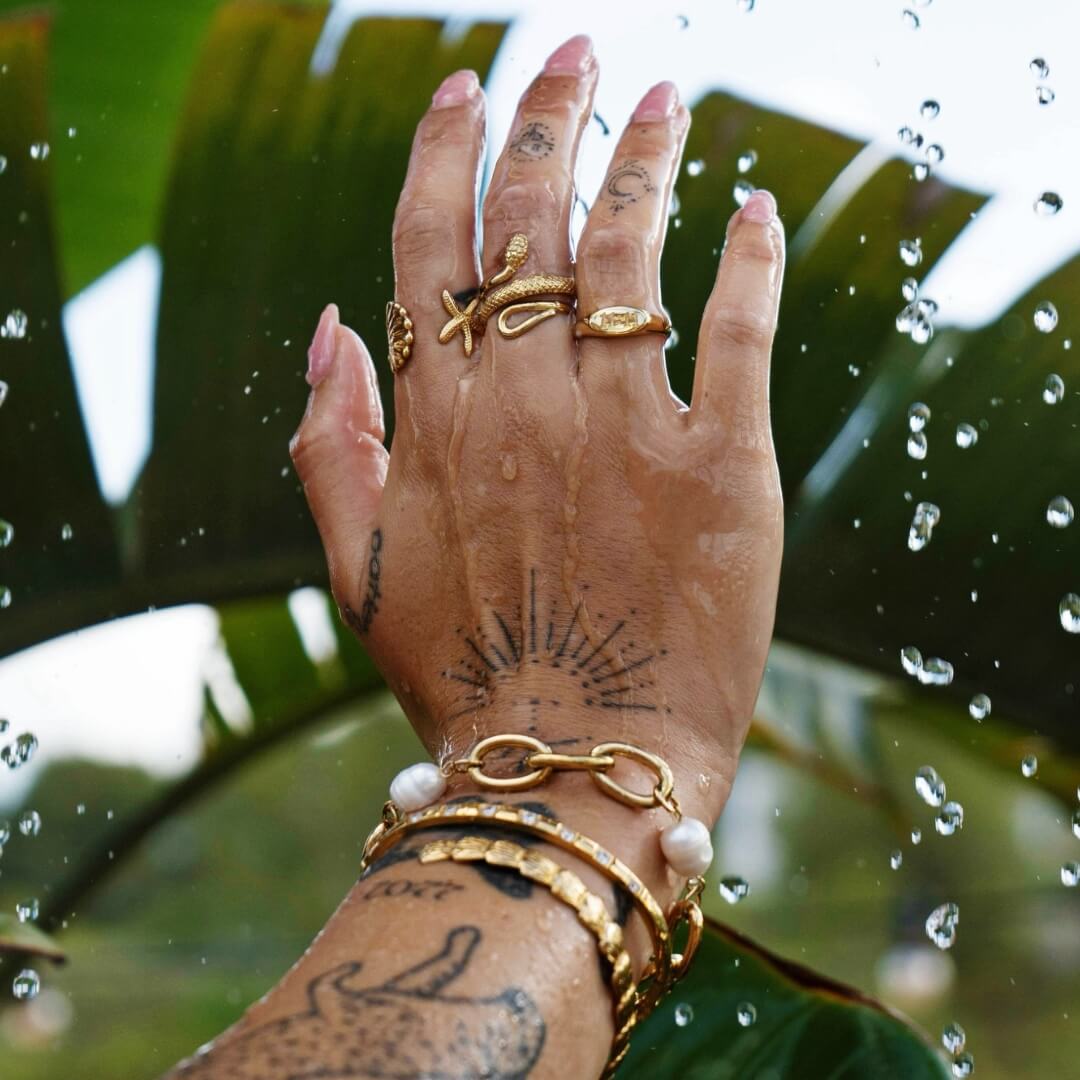 Océano Ring (Gold Plated)