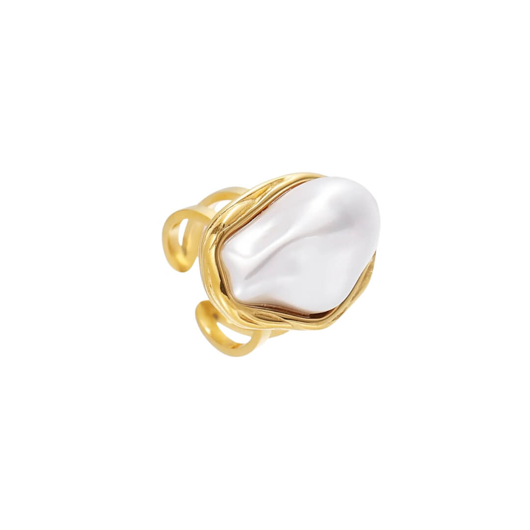Pearl Aura Ring (Gold Plated)