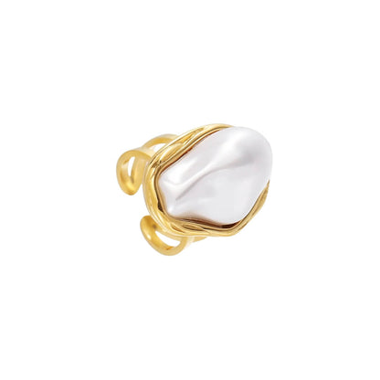 Pearl Aura Ring (Gold Plated)