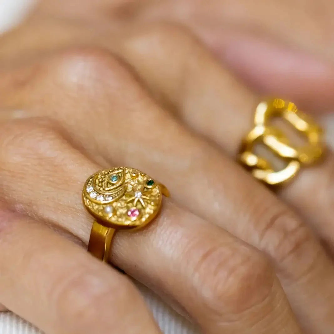 Marsella Zirconia Ring (18K Gold Plated)