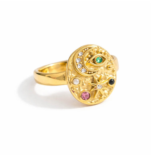 Marsella Zirconia Ring (18K Gold Plated)