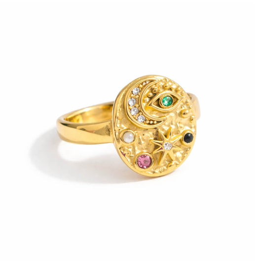 Marsella Zirconia Ring (18K Gold Plated)