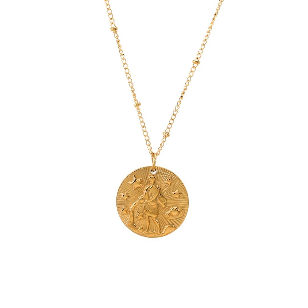 Del Zodíaco with Símbolos of the Constelaciones Necklace