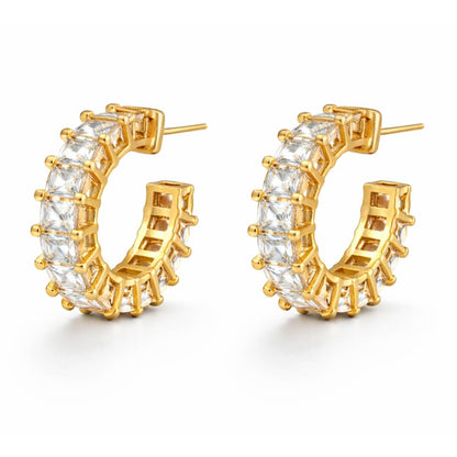 Aro Serena Zirconia Earring (18K Gold Plated)