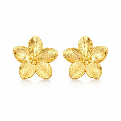 Cherry Blossom Earring (18K Gold Plated)