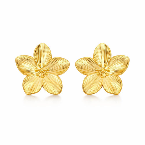 Cherry Blossom Earring (18K Gold Plated)