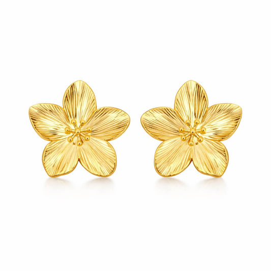 Cherry Blossom Earring (18K Gold Plated)