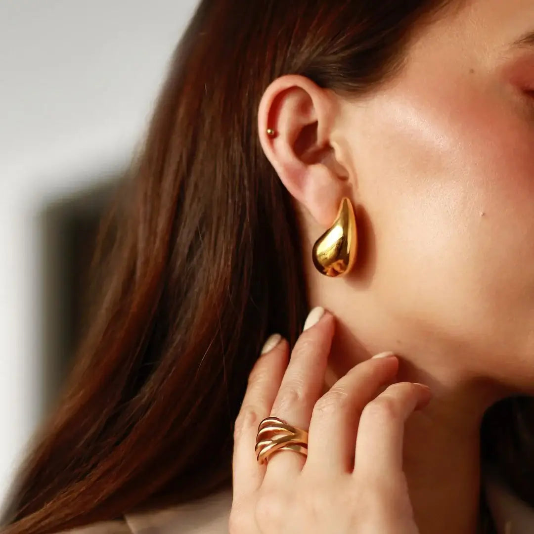 Drop Hailey Earring (18K Gold Plated)
