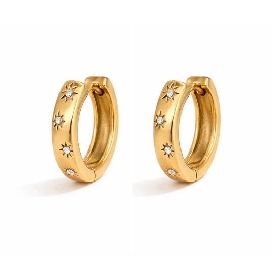 Stella Zirconia Earring (18K Gold Plated)