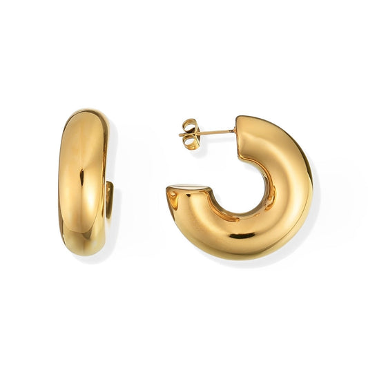 Aro Chunky Earring (Gold Plated)