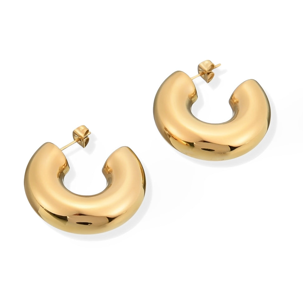 Aro Chunky Earring (Gold Plated)