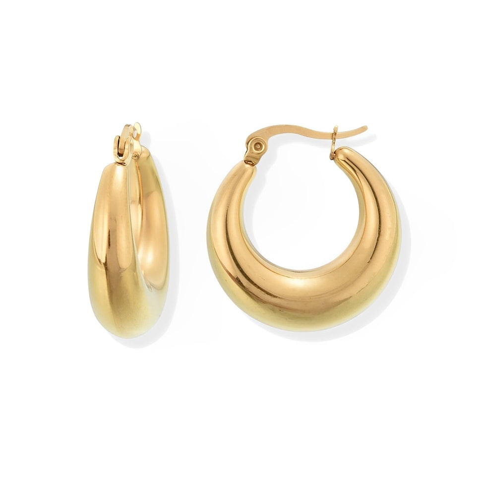 Moon Earring (Gold Plated)