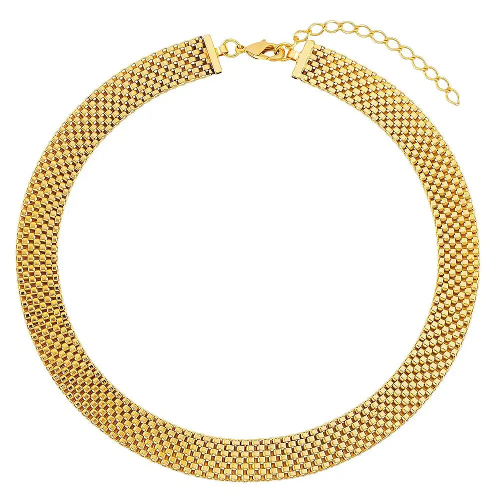 Choker of Malla Elegant Necklace (Gold Plated)