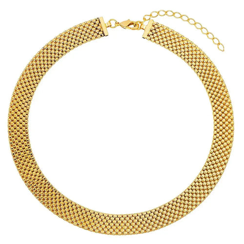 Choker of Malla Elegant Necklace (Gold Plated)