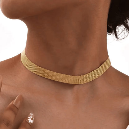 Choker of Malla Elegant Necklace (Gold Plated)