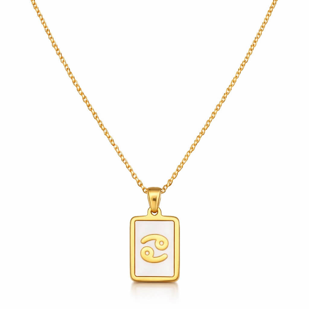 Collection of Necklaces Signos del Zodiac Perlado (18K Gold Plated)