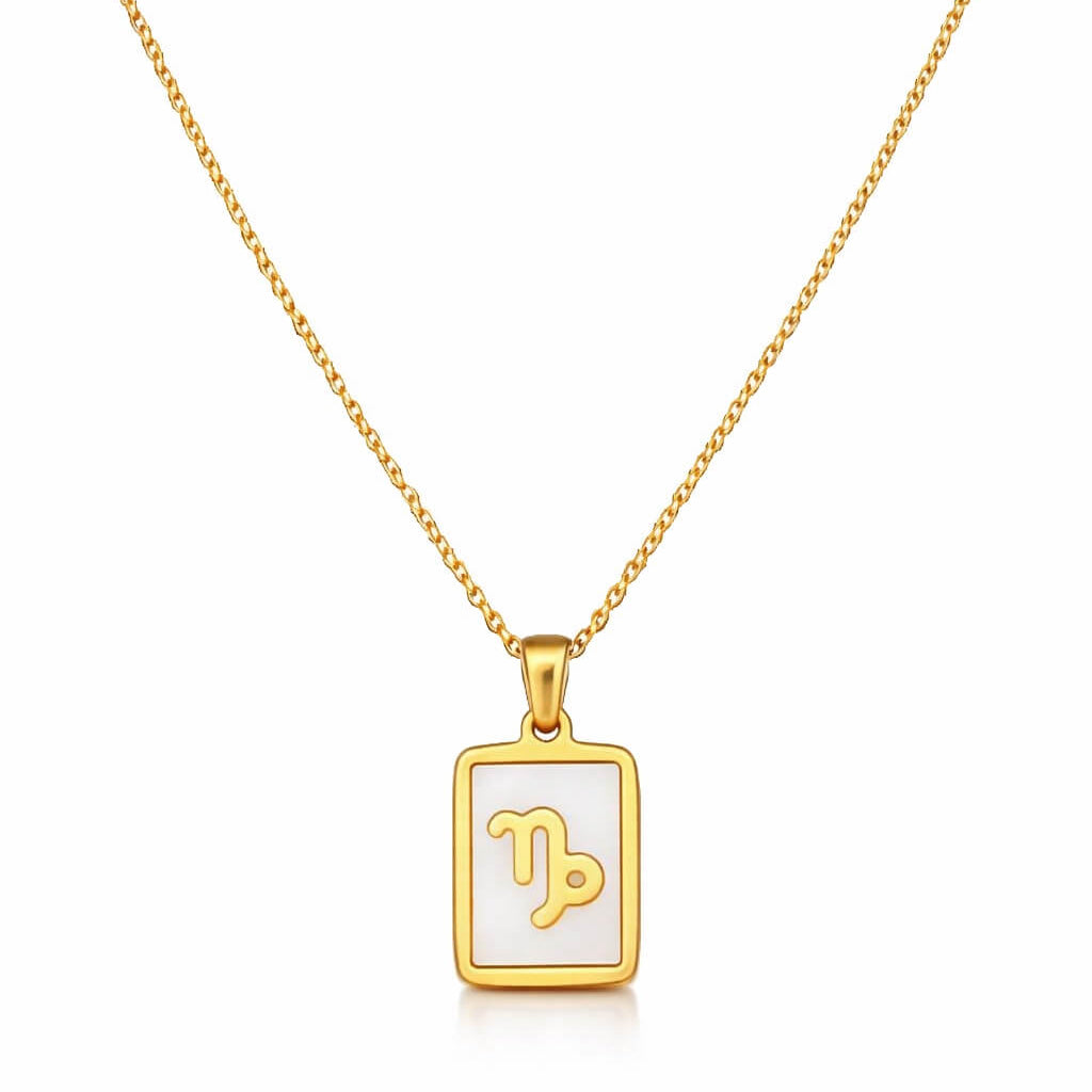 Collection of Necklaces Signos del Zodiac Perlado (18K Gold Plated)