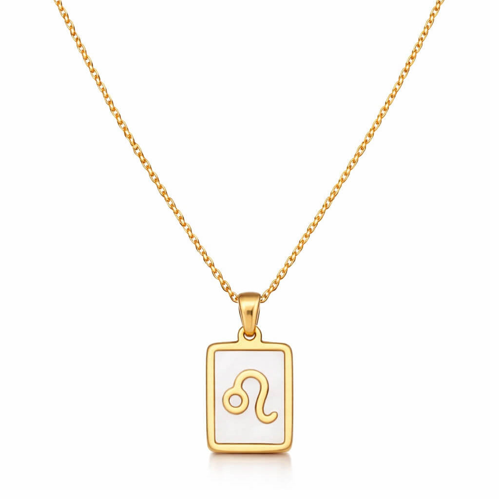 Collection of Necklaces Signos del Zodiac Perlado (18K Gold Plated)