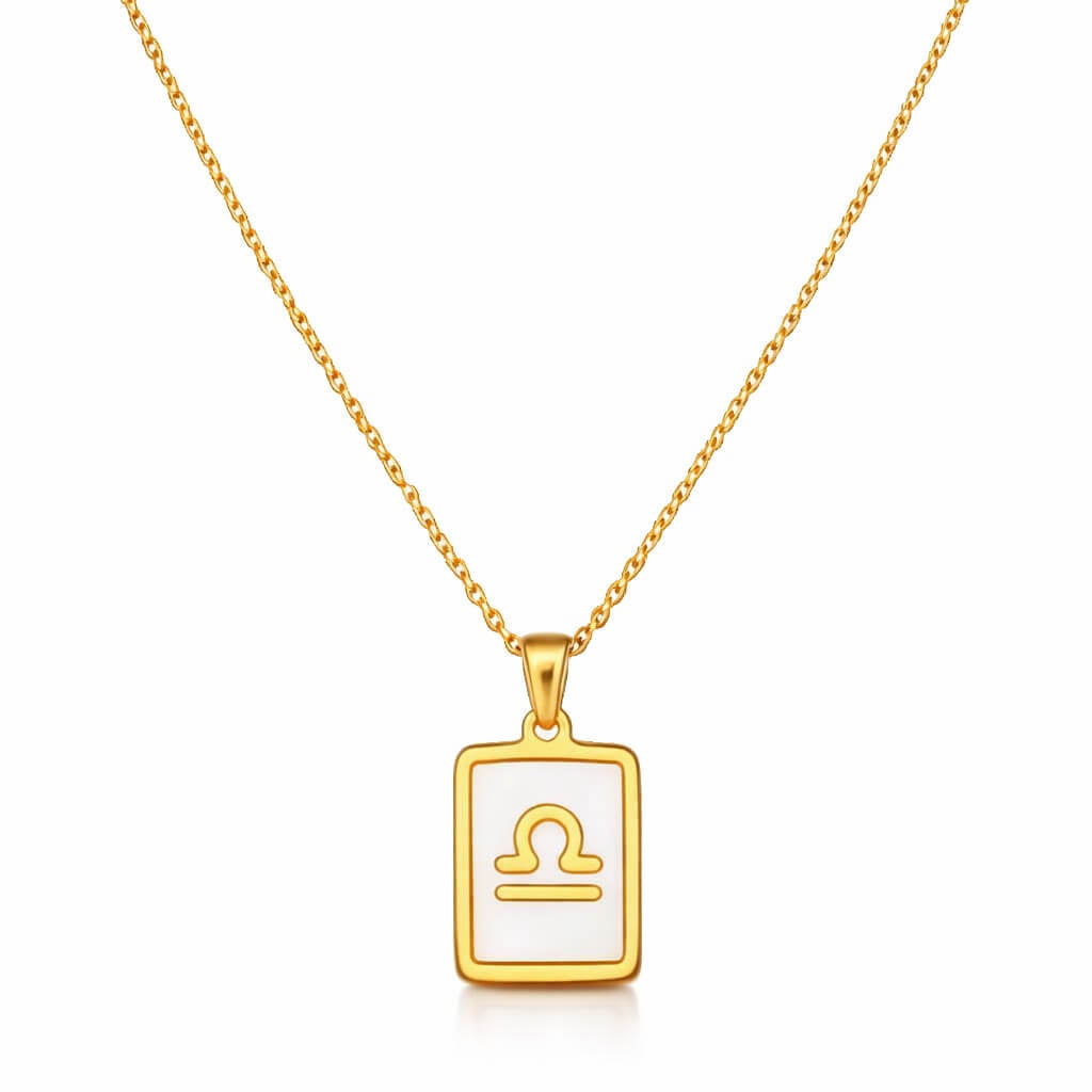 Collection of Necklaces Signos del Zodiac Perlado (18K Gold Plated)