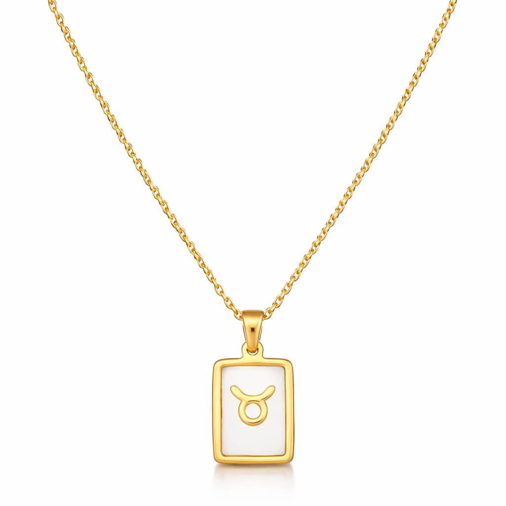 Collection of Necklaces Signos del Zodiac Perlado (18K Gold Plated)