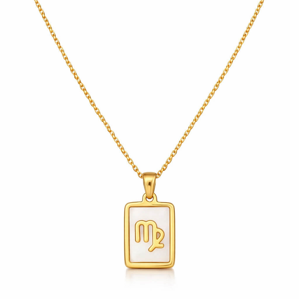Collection of Necklaces Signos del Zodiac Perlado (18K Gold Plated)