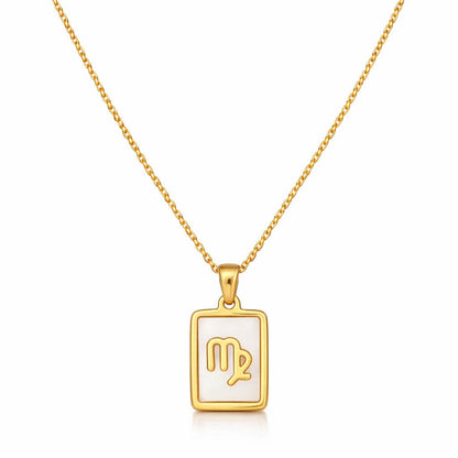 Collection of Necklaces Signos del Zodiac Perlado (18K Gold Plated)