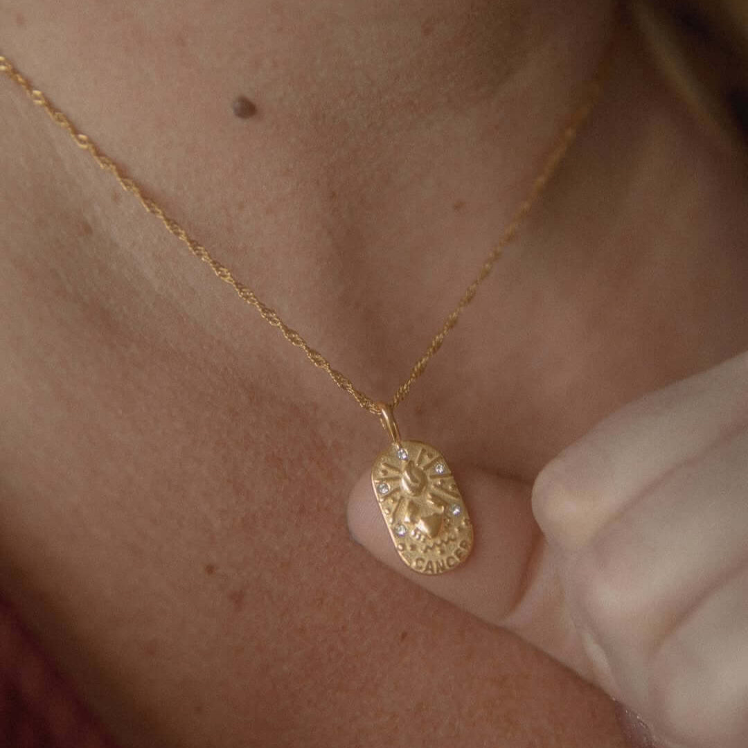 Zodíaco Chain Braided Necklace (18K Gold Plated)