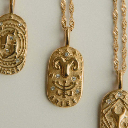 Zodíaco Chain Braided Necklace (18K Gold Plated)