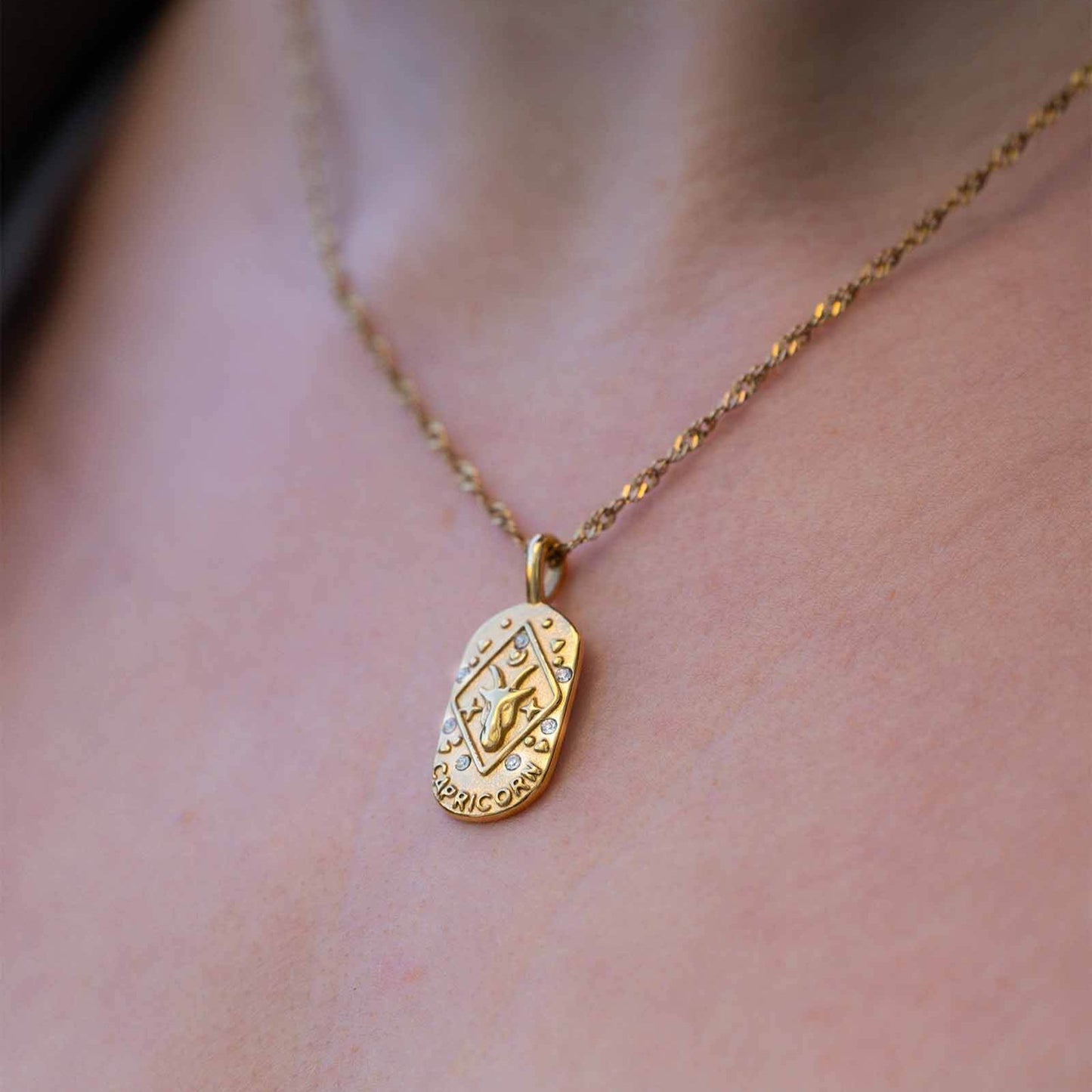 Zodíaco Chain Braided Necklace (18K Gold Plated)