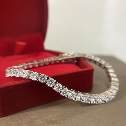 Riviera Luxury Zirconia Bracelet (Sterling Silver 925)