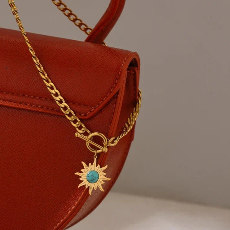 Sun of Mayo Chain Necklace (18K Gold Plated)