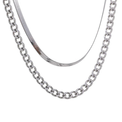 Capas of Malla and Chain Necklace (18K Gold Plated)