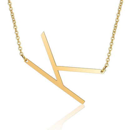 Letra Inicial Large Necklace (18K Gold Plated)