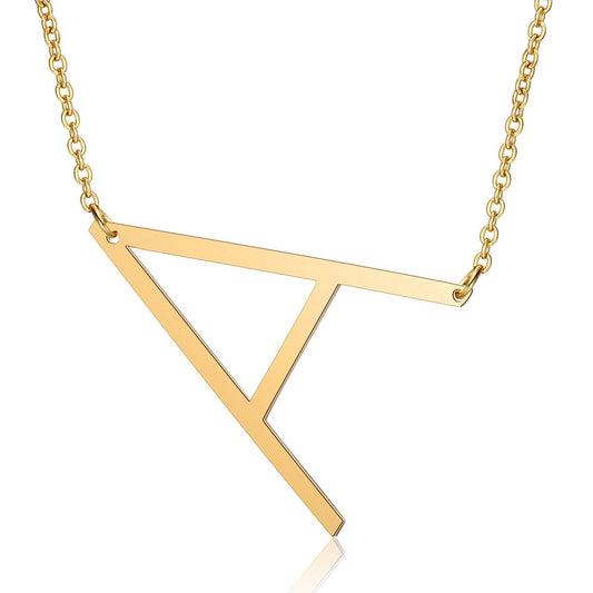 Letra Inicial Large Necklace (18K Gold Plated)