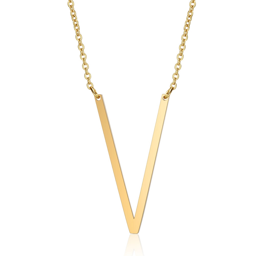 Letra Inicial Large Necklace (18K Gold Plated)