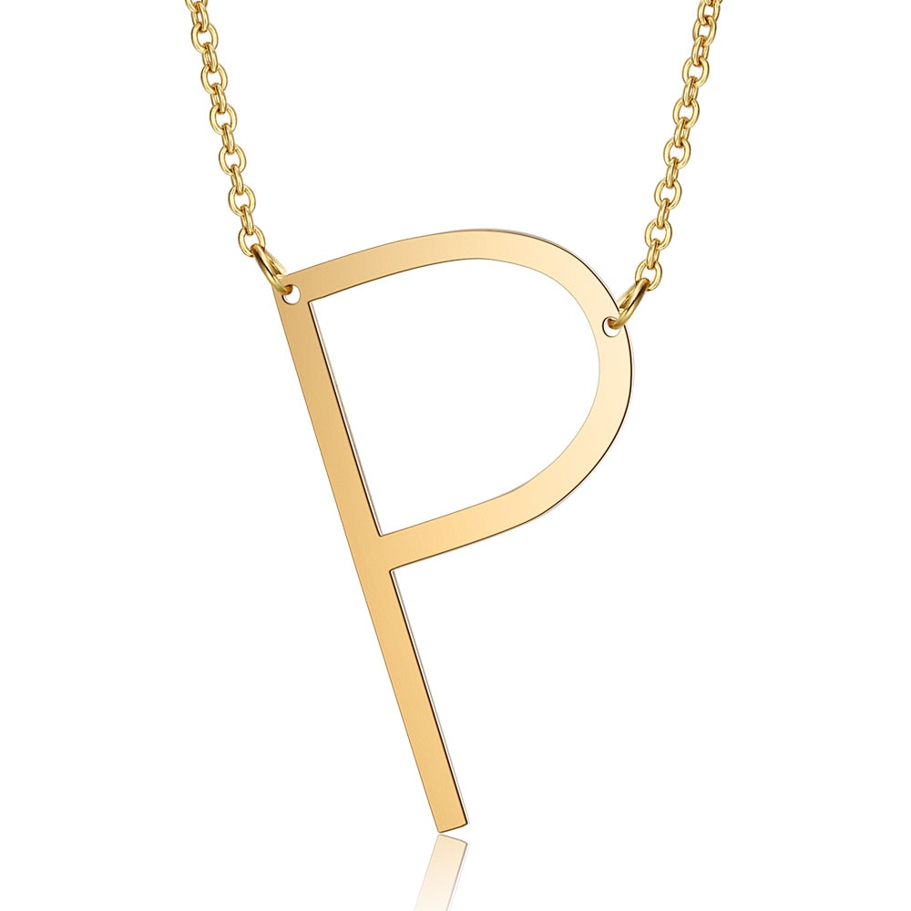 Letra Inicial Large Necklace (18K Gold Plated)