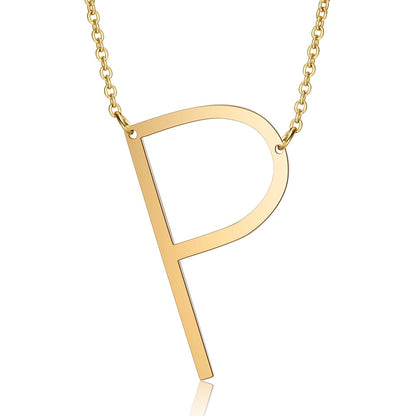 Letra Inicial Large Necklace (18K Gold Plated)