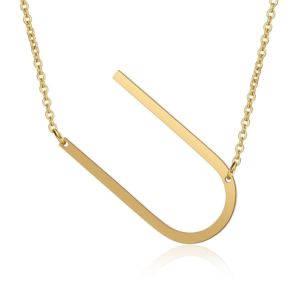 Letra Inicial Large Necklace (18K Gold Plated)