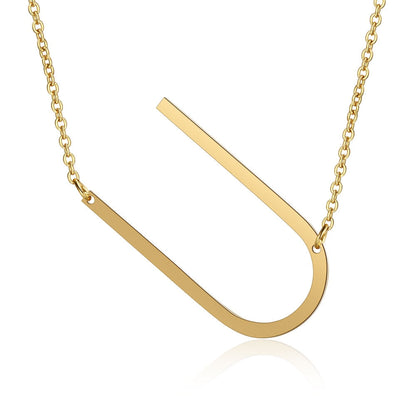 Letra Inicial Large Necklace (18K Gold Plated)