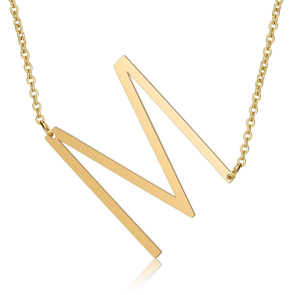 Letra Inicial Large Necklace (18K Gold Plated)