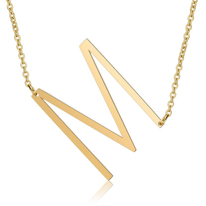 Letra Inicial Large Necklace (18K Gold Plated)